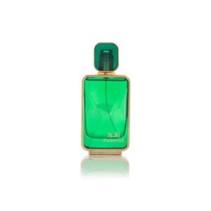 Flacon vert du parfum Zumorod Arabian Oud